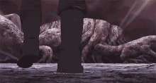 Naruto Sasuke Wind Gust Ready To Fight  GIF