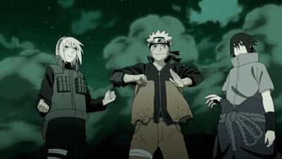 Naruto Sasuke With Anime Group GIF