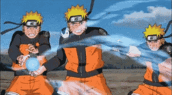 Naruto Shippuden Clone Making Rasengan GIF