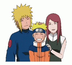 Naruto Shippuden Happy Family Minato Namikaze GIF