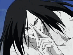 Naruto Shippuden Orochimaru Casting Hidden Snake Hands GIF