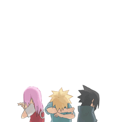 Naruto Shippuden Sakura, Sasuke, Naruto GIF