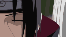 Naruto Side Face Itachi Uchiha Mangekyou Sharingan GIF