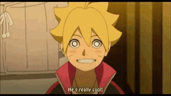 Naruto Smile Cool Amazed Reaction Boruto GIF