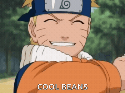 Naruto Smiling Holding Pumpkin Cool Beans GIF