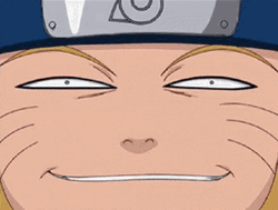 Naruto Uzumaki Evil Smile Sneaky Grin Smirk GIF 