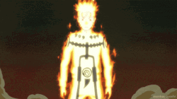 Naruto Uzumaki Nine-Tails Chakra Mode GIF