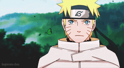 Naruto Uzumaki White Cape Wind GIF