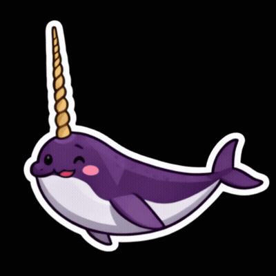 Narwhal Saying Hi I'm Narwhal GIF
