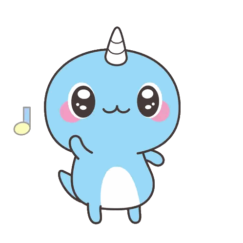 Narwhal With Horn Sticker