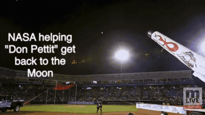Nasa Helping " Don Petiti " Get Back To The Moon On A Baseball Field GIF