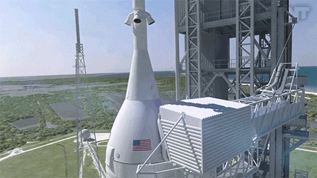 Nasa Launching Rocket In Daytime GIF