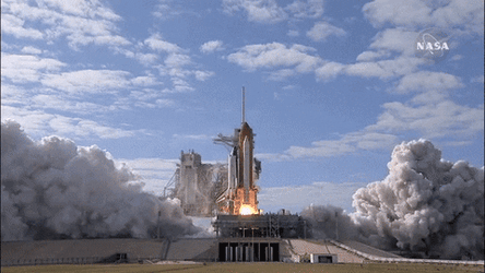 NASA Rocket Ship Launch GIF