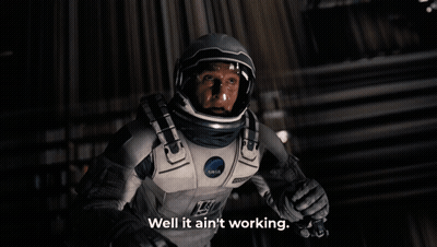 NASA Space Suit Man Saying It Ain't Working GIF