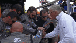 Nascar Car Racing Atlanta Motor Speedway Huddle GIF