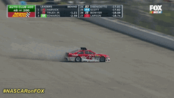Nascar Car Racing Hit Spin GIF