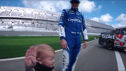 Nascar Car Racing Kyle Larson Hello  GIF