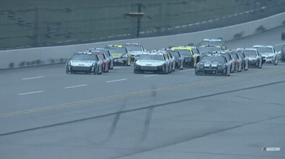 Nascar Cars Racing On Track GIF