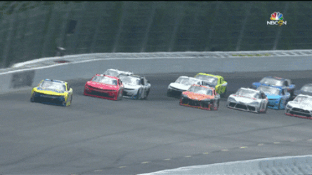 Nascar Crash Big Impact On The Car GIF