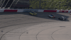 Nascar Crash Car Reversed GIF