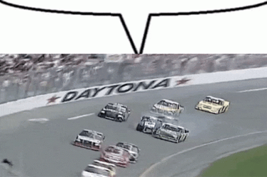 Nascar Crash Car Severely Damaged GIF