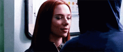 Natasha Romanoff Black Widow Coy Smile GIF