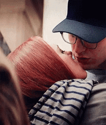 Natasha Romanoff Kissing Captain America GIF