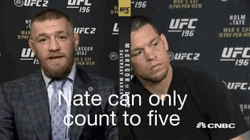 Nate Diaz Can Only Count To Five GIF
