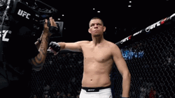 Nate Diaz Show Off Punch Face GIF