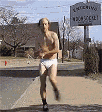 Nathan Barnatt Wearing His Underwear Excited Dance GIF