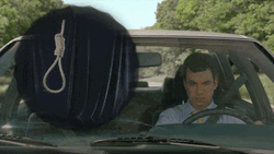 Nathan Fielder Driving Beside Noose GIF