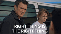 Nathan Fillion The Rookie Right Thing GIF