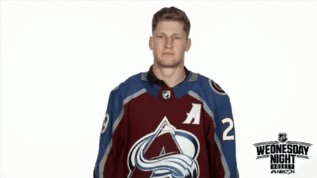 Nathan MacKinnon Swipe Up Swiper No Swiping GIF