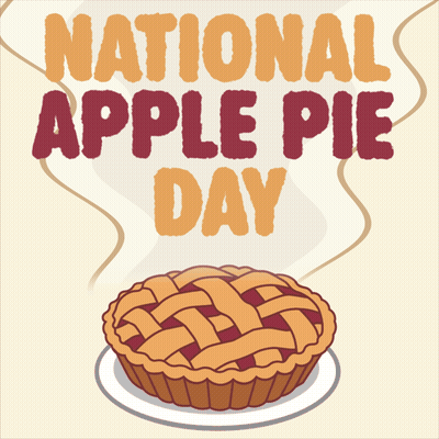 National Apple Pie Day Pie On Plate GIF