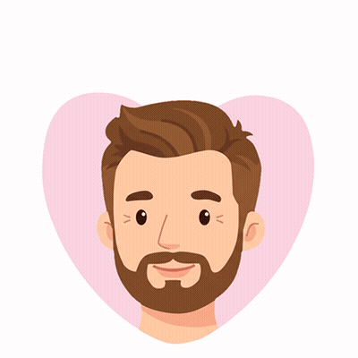National Boyfriend Day Poster With Bearded Man GIF
