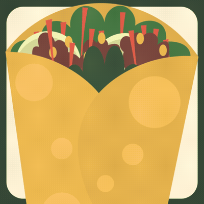 National Burrito With Chili Pepper Background GIF