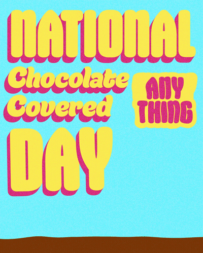 National Chocolate Covered Day Hand Holding Strawberry And Pretzel GIF