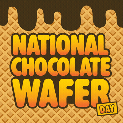 National Chocolate Wafer Day Poster