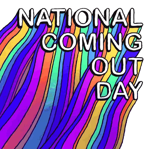 National Coming Out Day Text Sticker