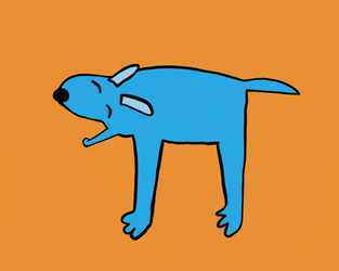 National Dog Day Blue Long Legged Dog GIF