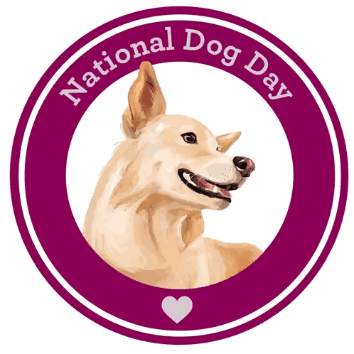 National Dog Day Dog Sticker
