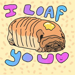 National Dog Day I Loaf You GIF