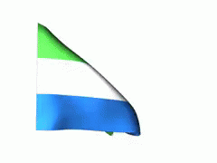 National Flag Of Sierra Leone GIF