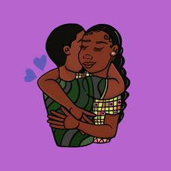 National Girlfriend Day Couple Hug GIF