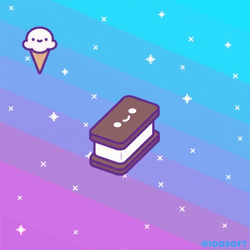National Ice Cream Sandwich Day Pixelated GIF