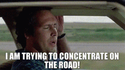 National Lampoon's Vacation Clark Griswold Concentrate On Road GIF