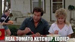 National Lampoon's Vacation Clark Griswold Real Ketchup GIF