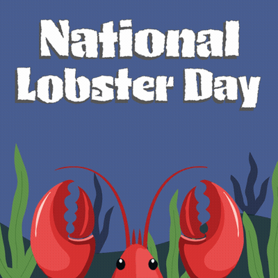 National Lobster Day Poster With Lobster