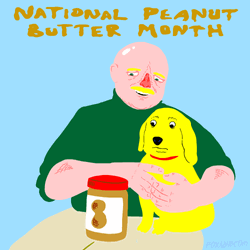 National Peanut Butter Month For Seniors And Dogs GIF