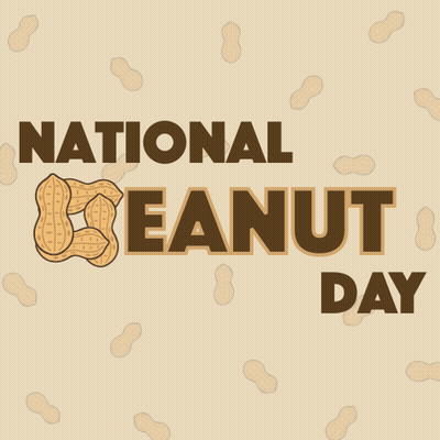 National Peanut Day Poster With Peanuts GIF